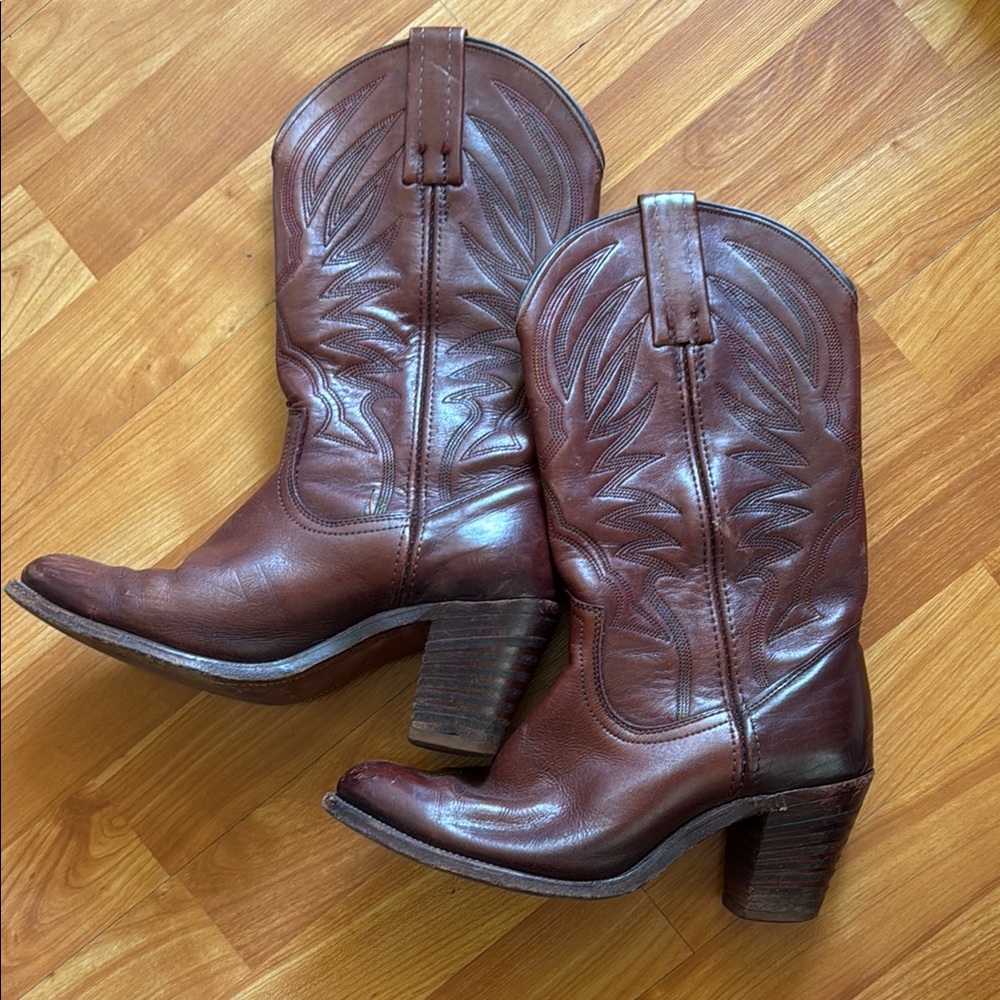 Frye Brown Heeled Boots for Women
